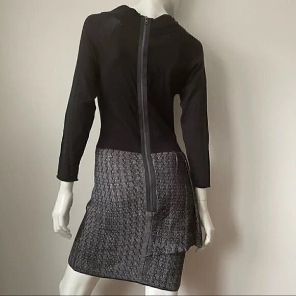 Yigal Azrouel New York Cashmere & Silk Asymmetrical Ruffle Dress NWT, S - Picture 10 of 12